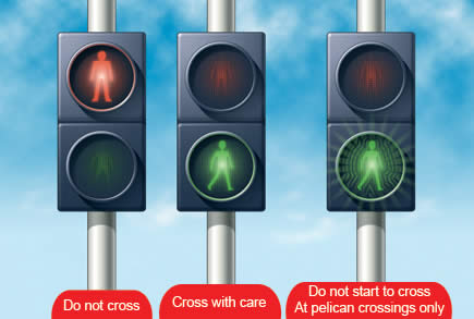 Pedestrians at traffic lights Pedestrians at traffic lights