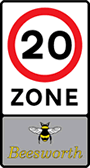 Entry to 20 mph zone sign