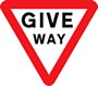 Give way sign