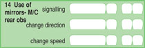 Driving Test Report Section 14 Using the Mirrors